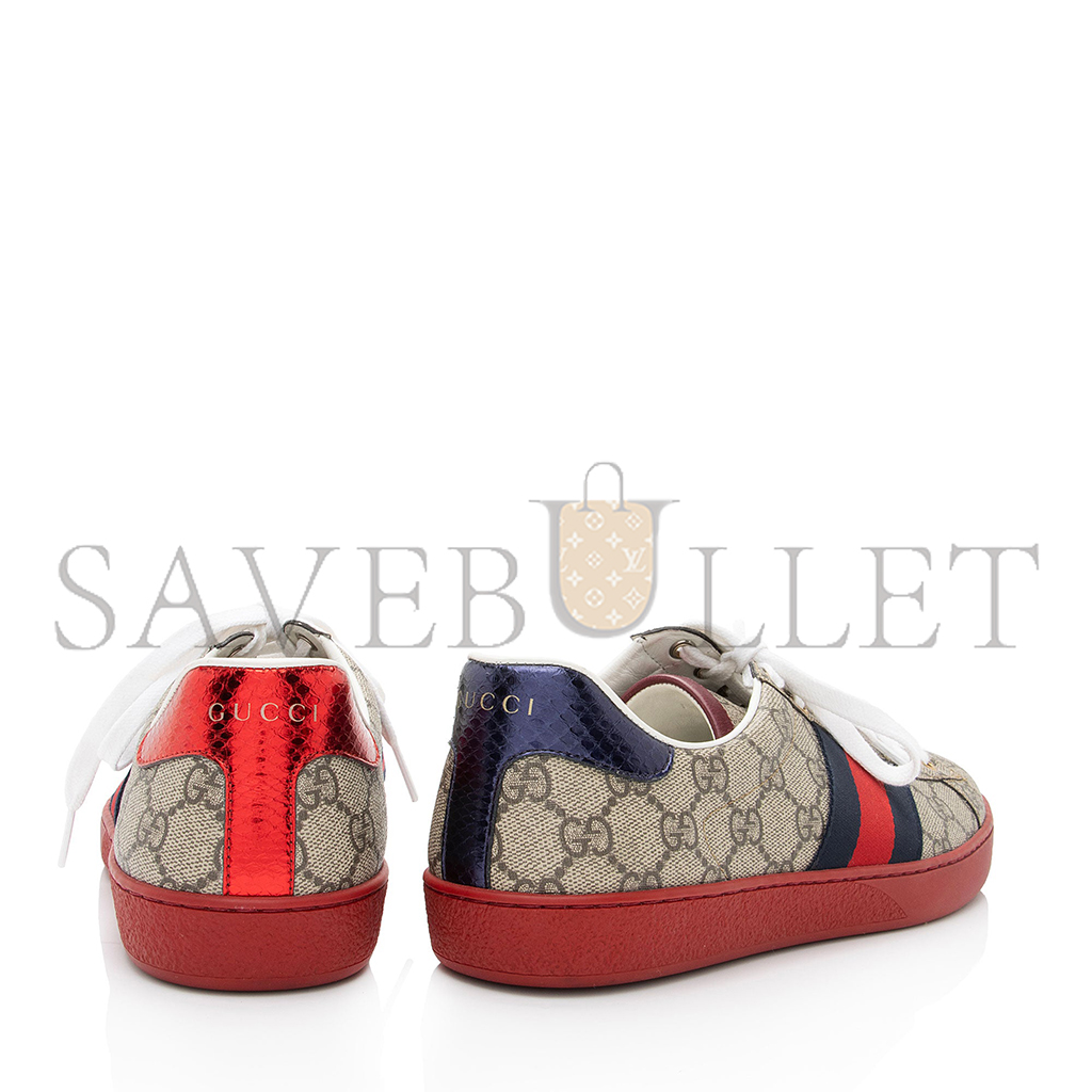 GUCCI MEN'S GG SUPREME WEB ACE SNEAKERS 